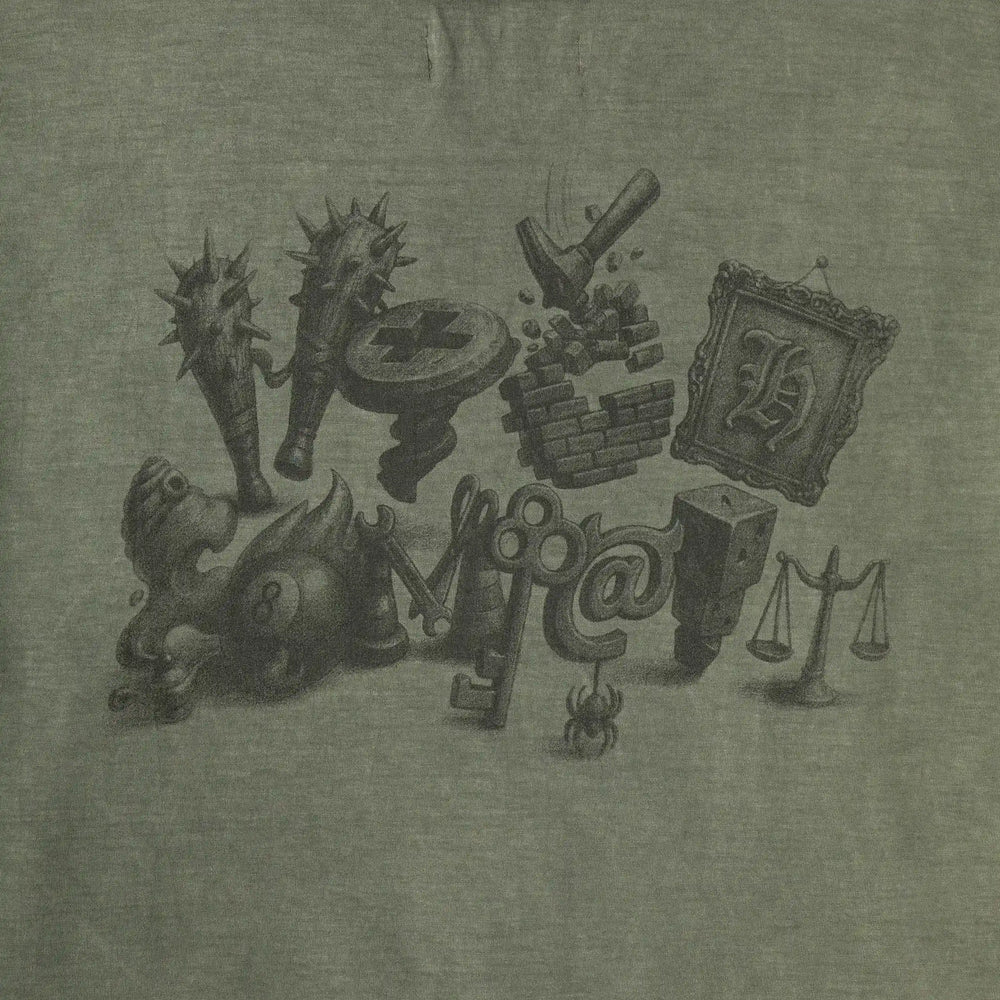Tee Crazy Letters Green