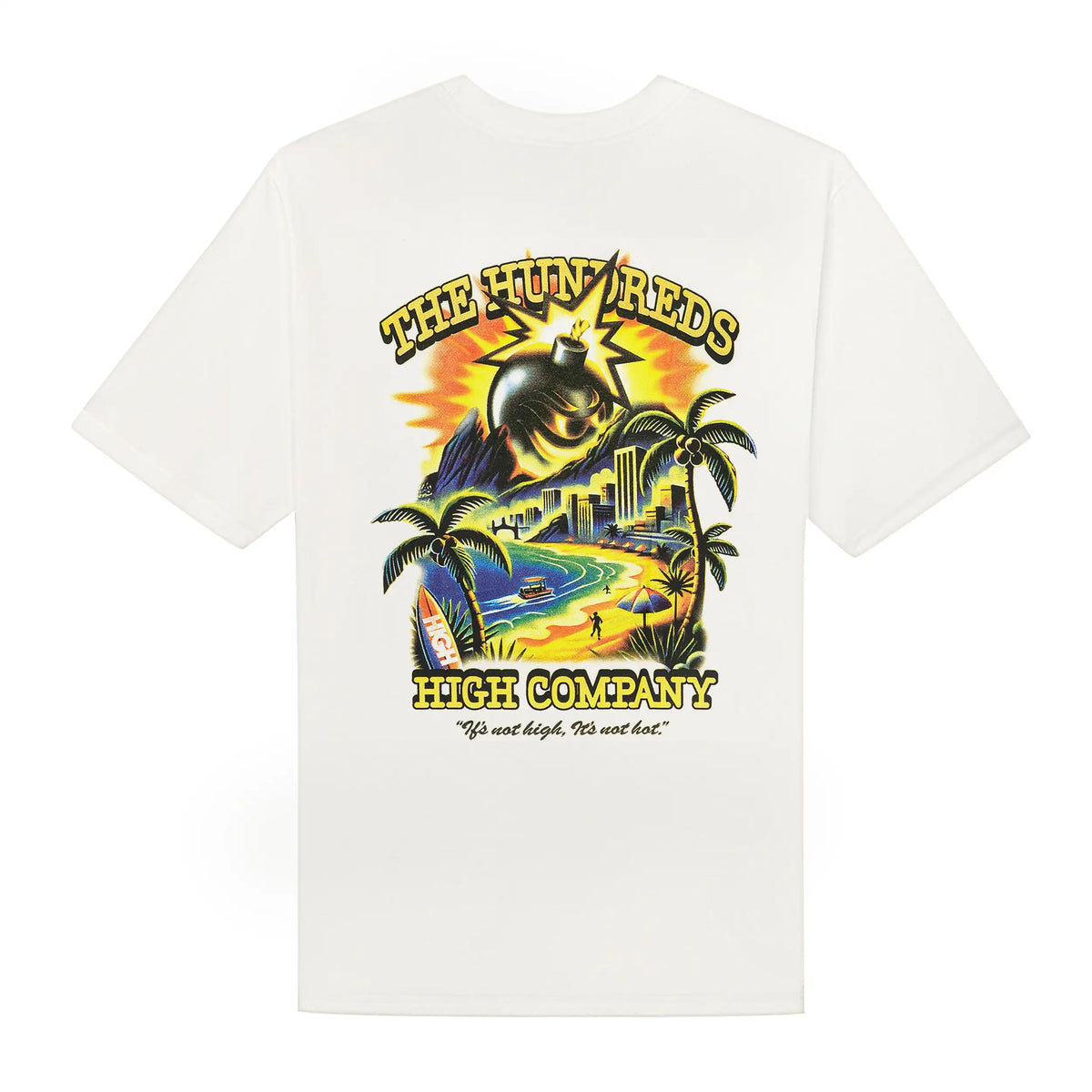 Adam Bomb Beach Tee White
