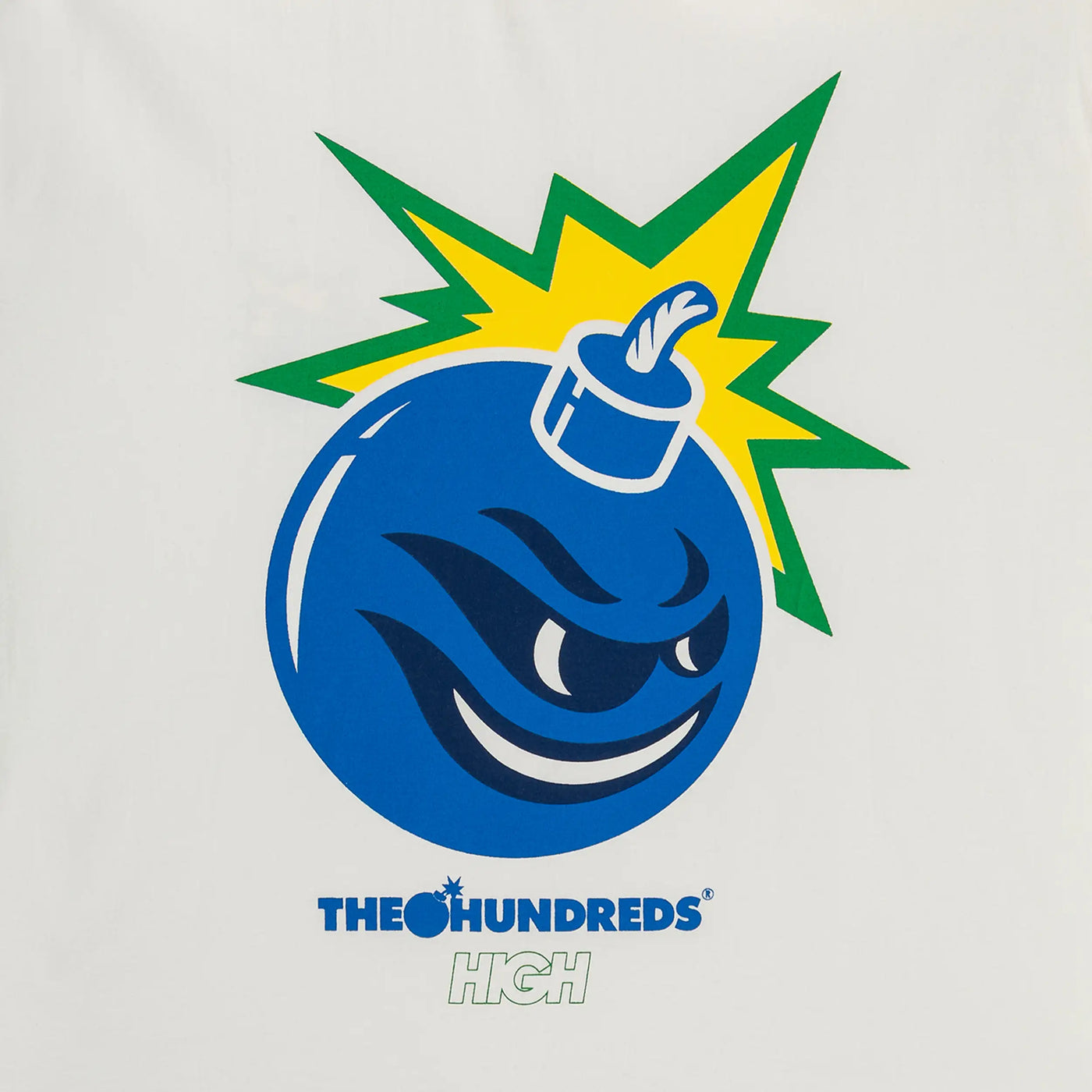 Adam Bomb Flames Tee White