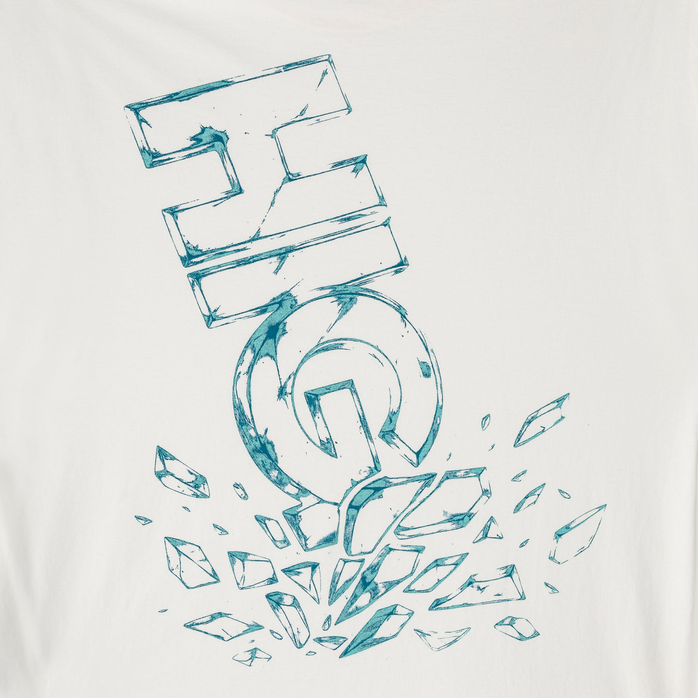 Tee Broken Glass White