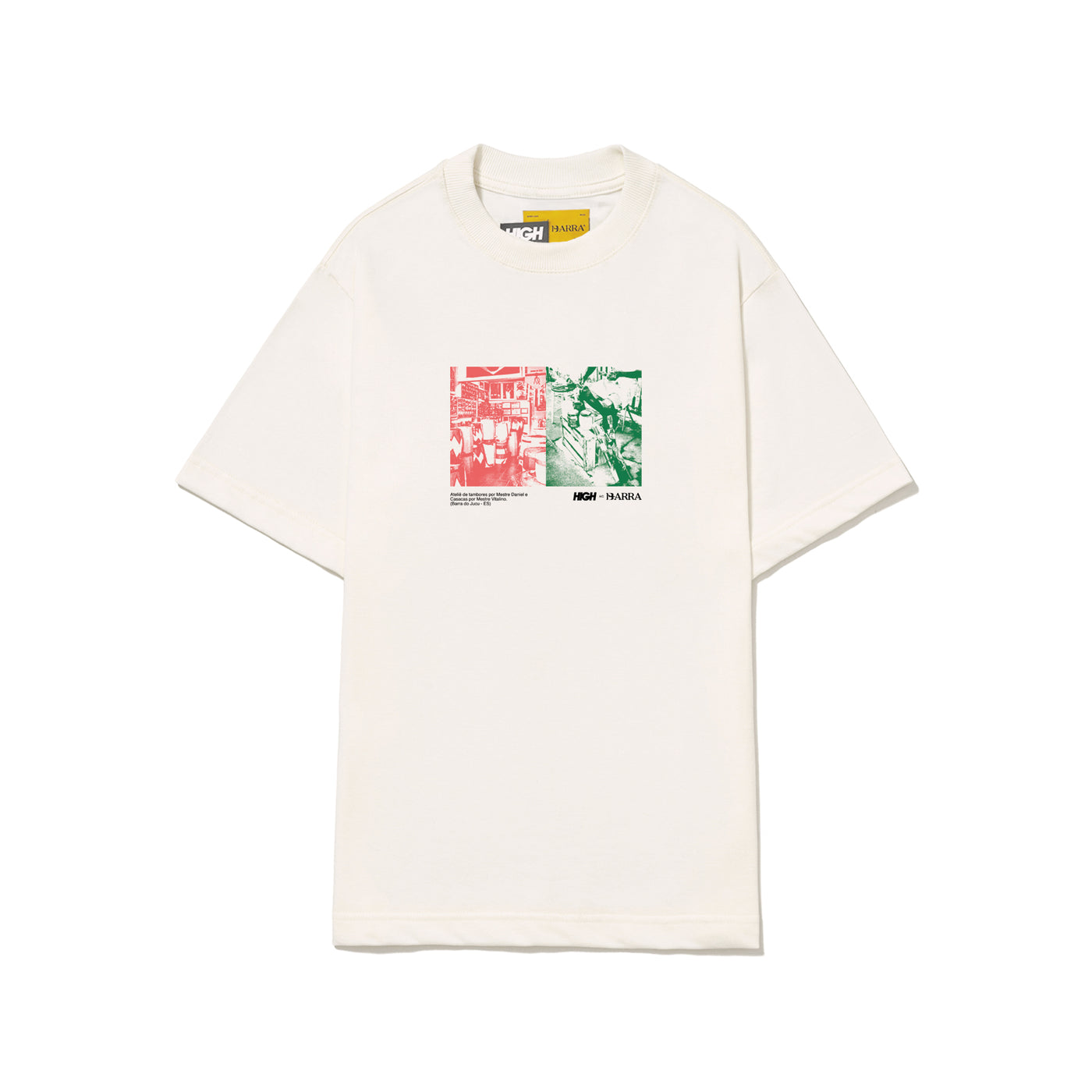 Camiseta "Ateliê" Off White - HIGH a/c BARRA