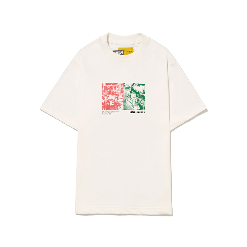 Camiseta "Ateliê" Off White - HIGH a/c BARRA