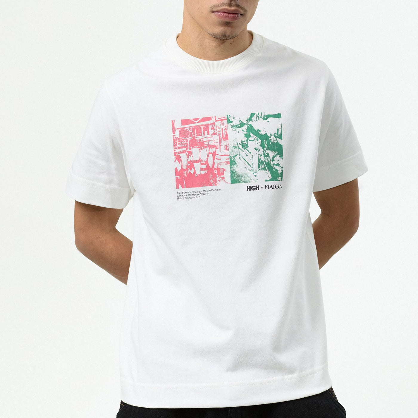 Camiseta "Ateliê" Off White - HIGH a/c BARRA