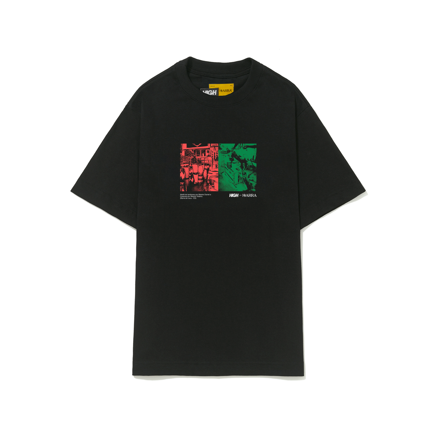 Camiseta "Ateliê" Preta - HIGH a/c BARRA