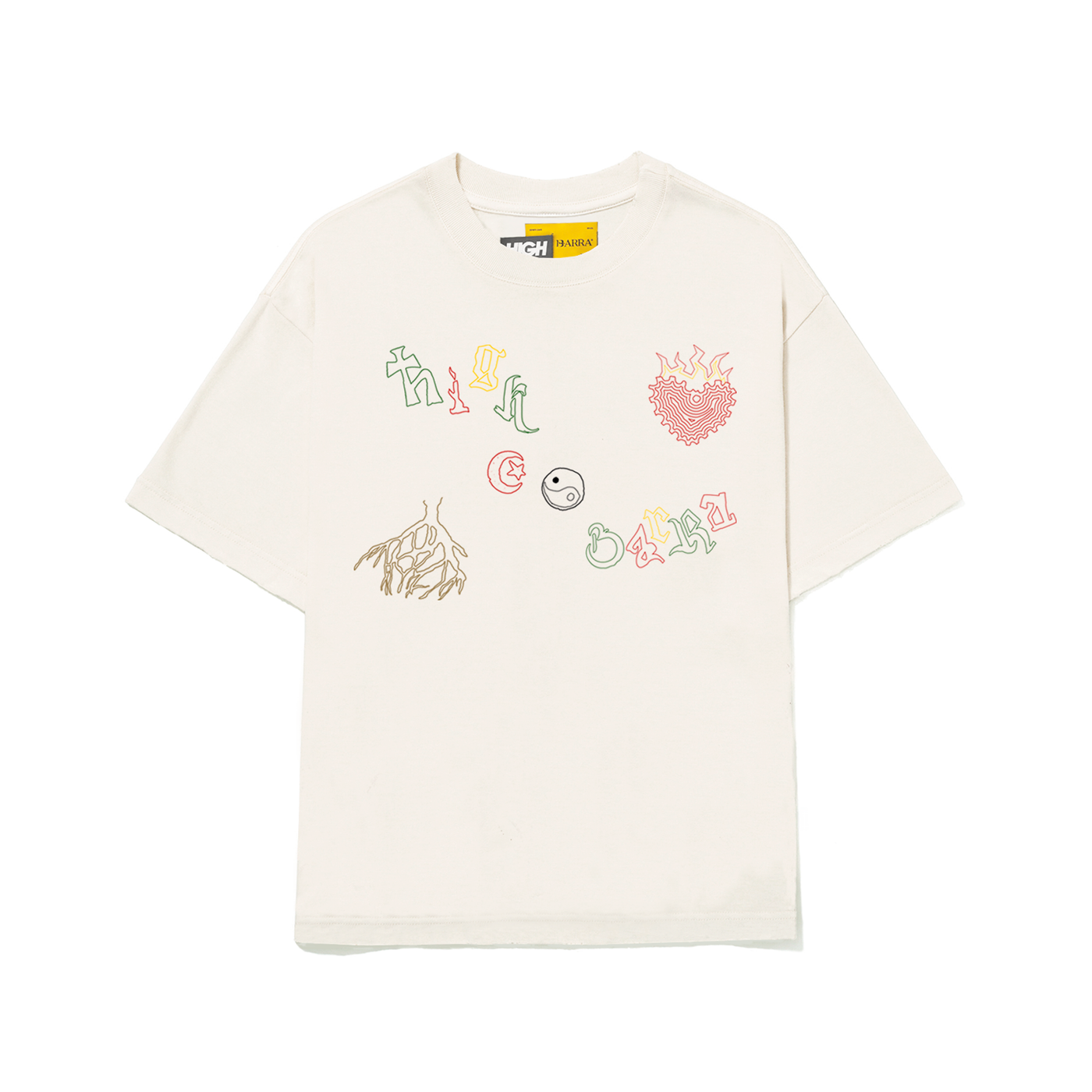Camiseta "Iconografia" Off White - HIGH a/c BARRA