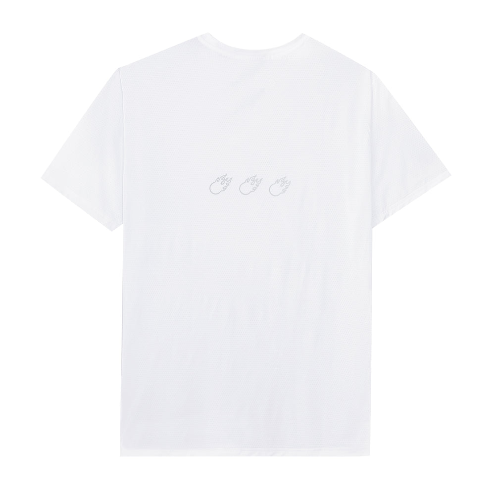 Reflective Dry Fit Tee White