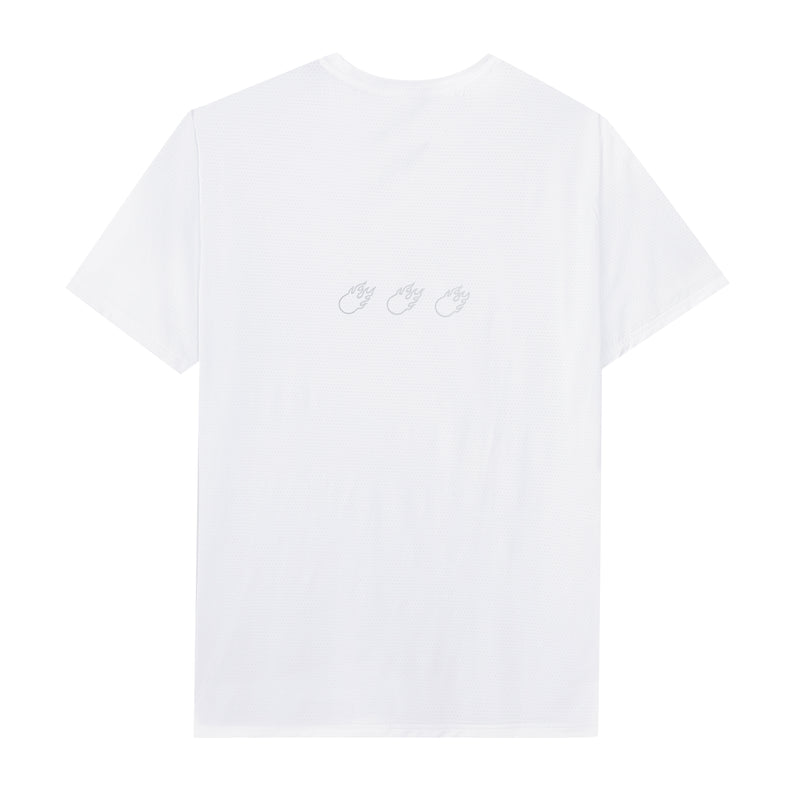 Reflective Dry Fit Tee White