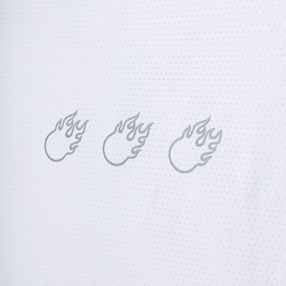 Reflective Dry Fit Tee White