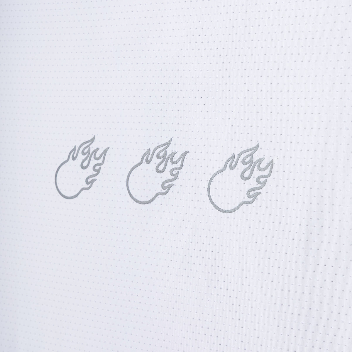 Reflective Dry Fit Tee White