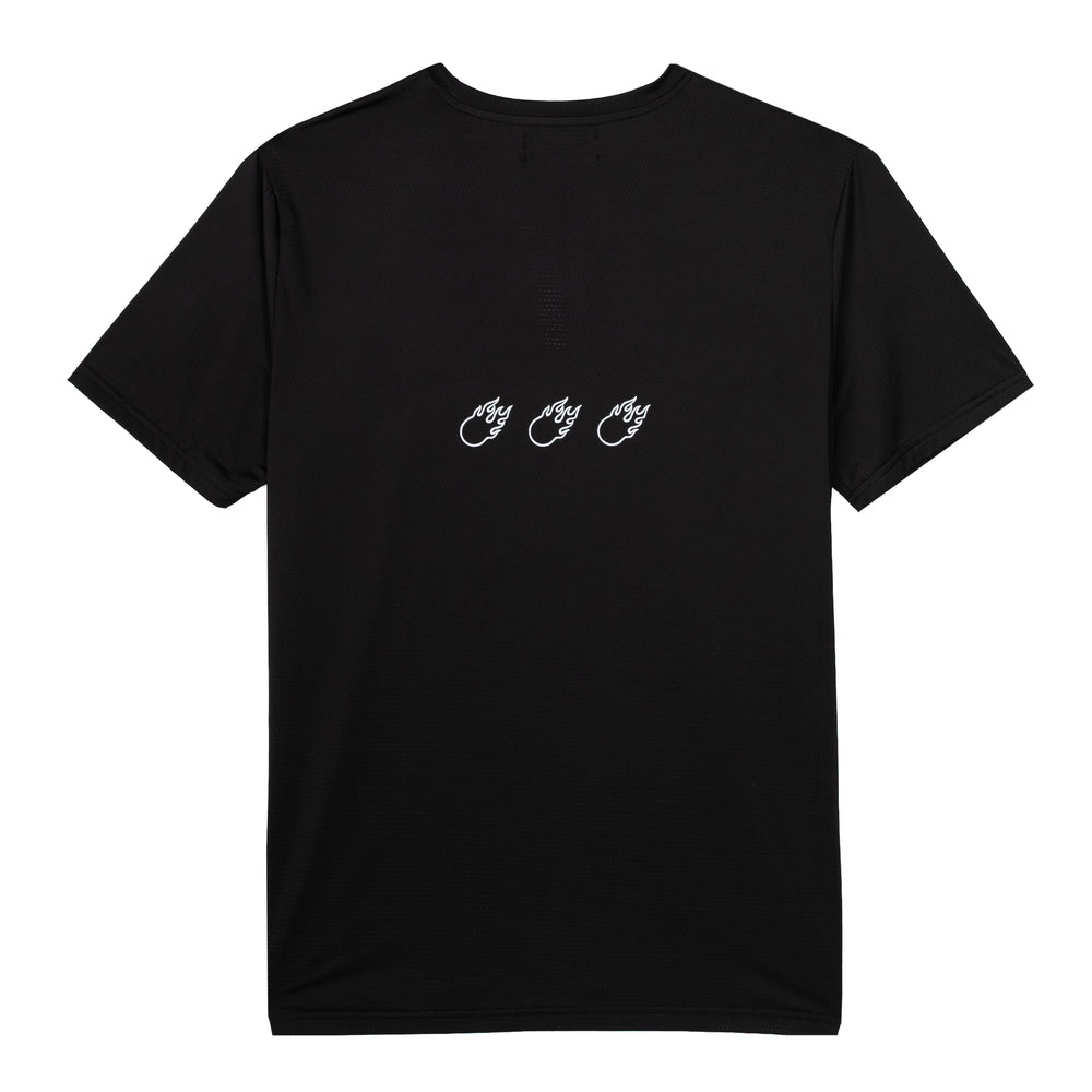 Reflective Dry Fit Tee Black