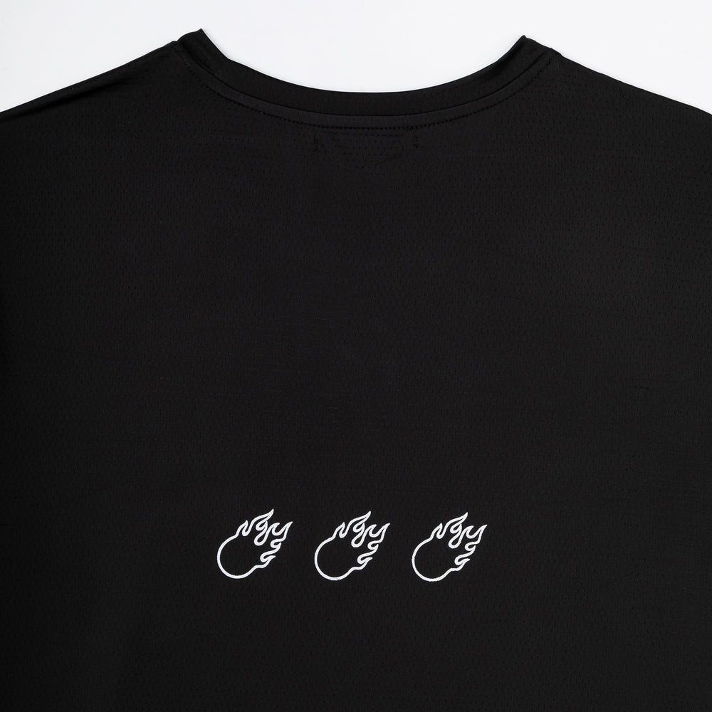 Reflective Dry Fit Tee Black