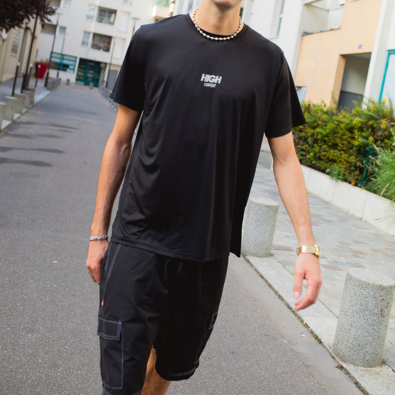 Reflective Dry Fit Tee Black