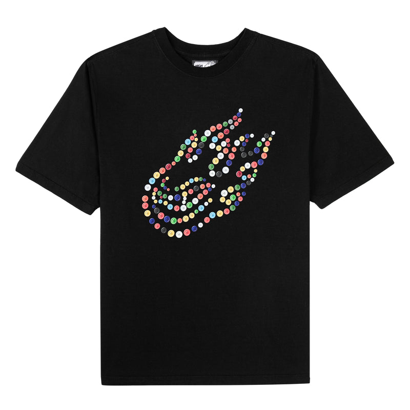 Buttons Tee Black
