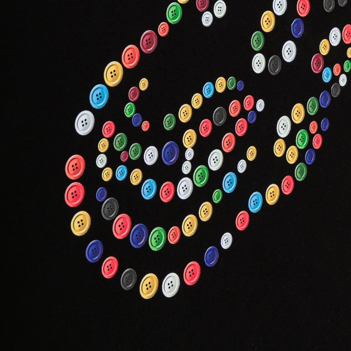 Buttons Tee Black