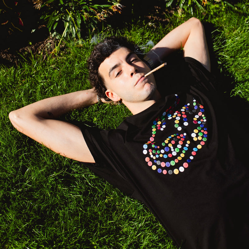 Buttons Tee Black