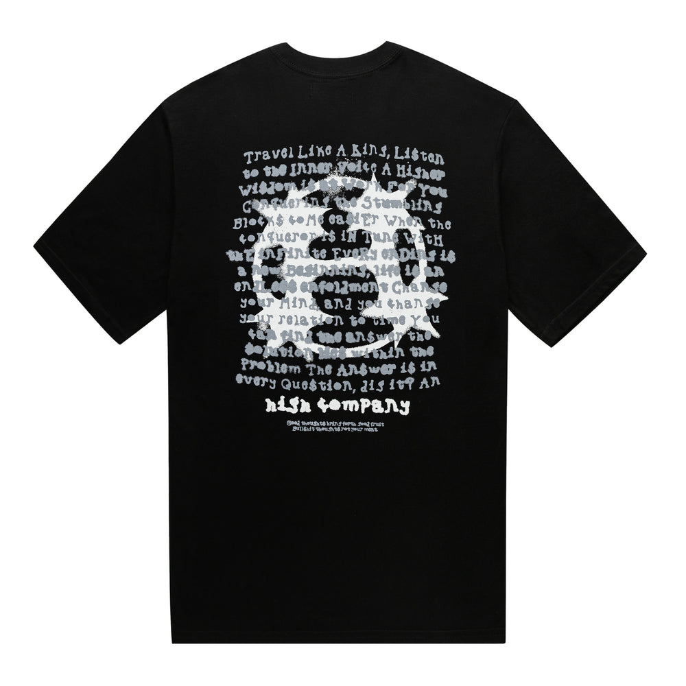 Stencil Tee Black