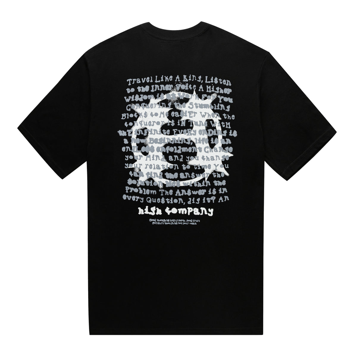 Stencil Tee Black