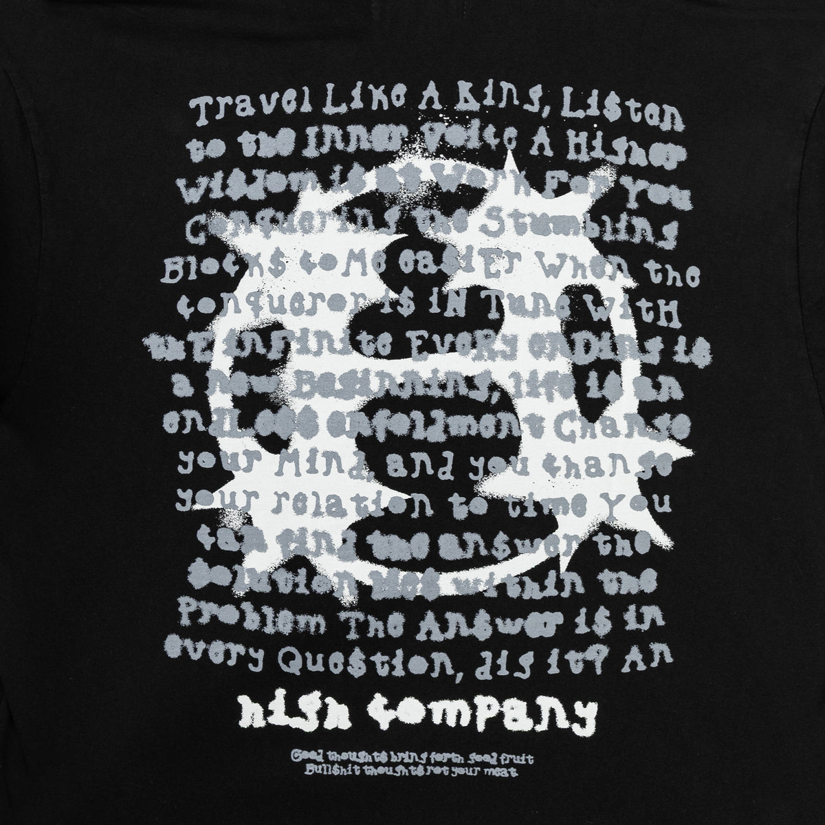 Stencil Tee Black