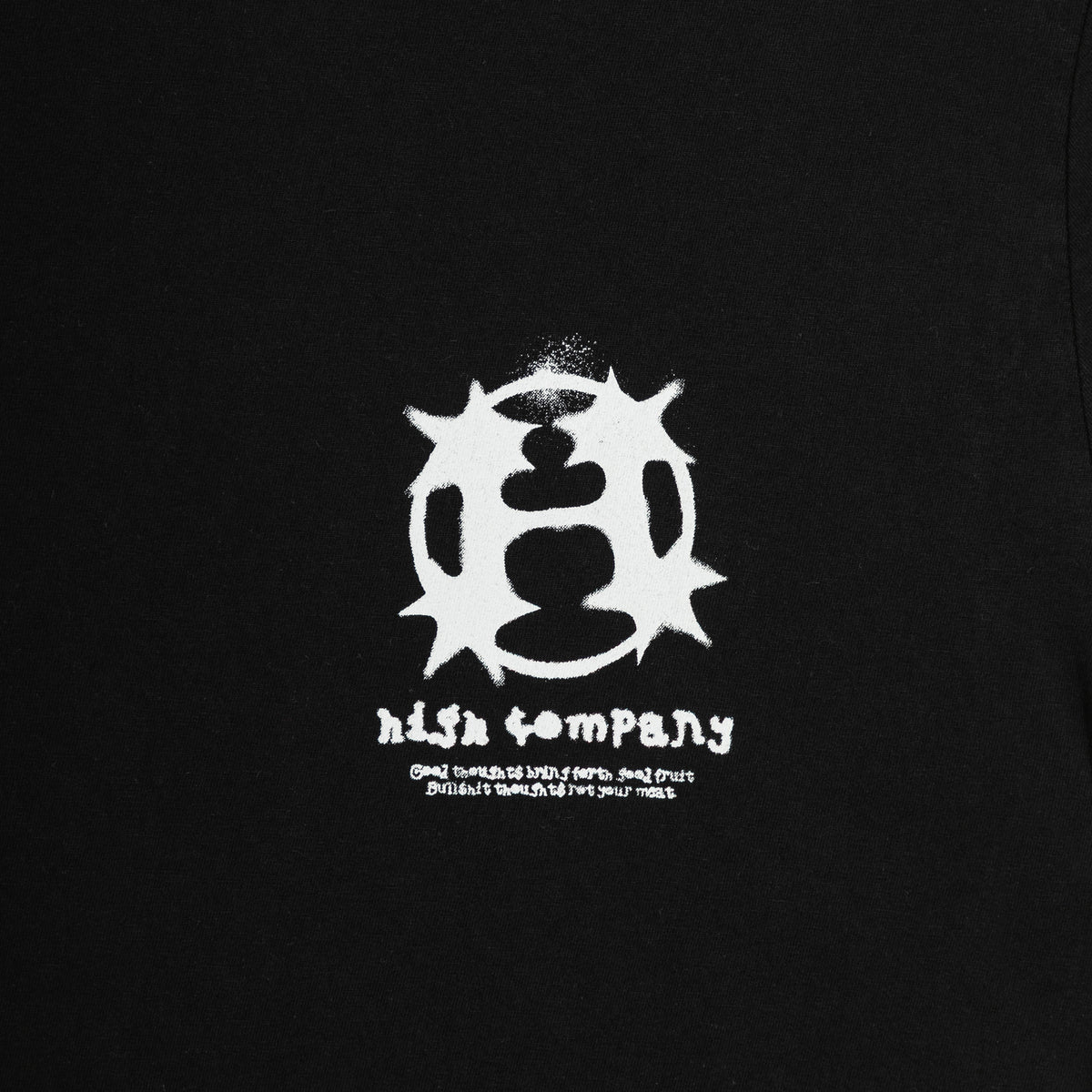Stencil Tee Black
