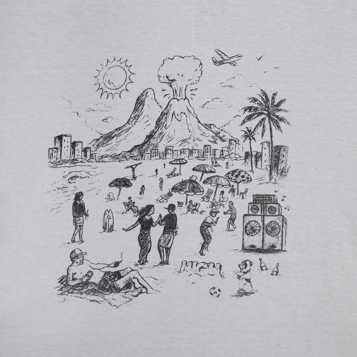 High Tide Tee Washed Grey