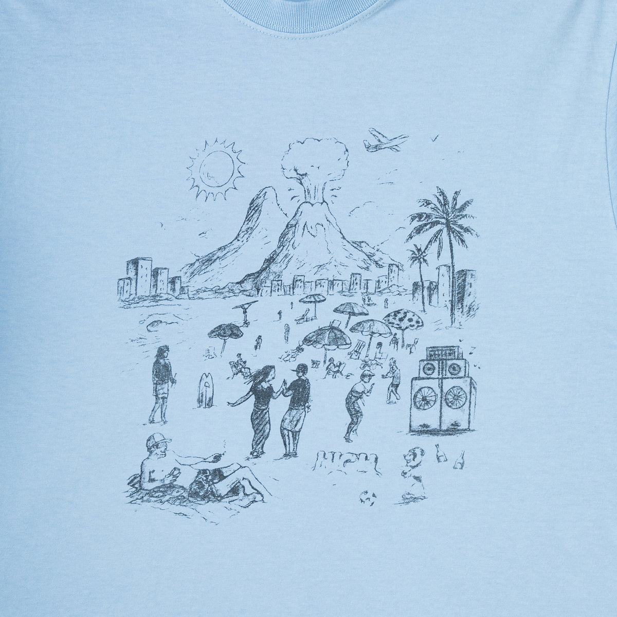 High Tide Tee Washed Blue