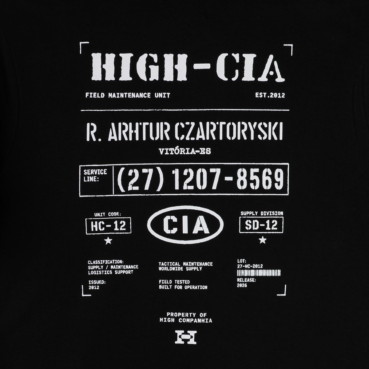 Camiseta Supply Vix Preta