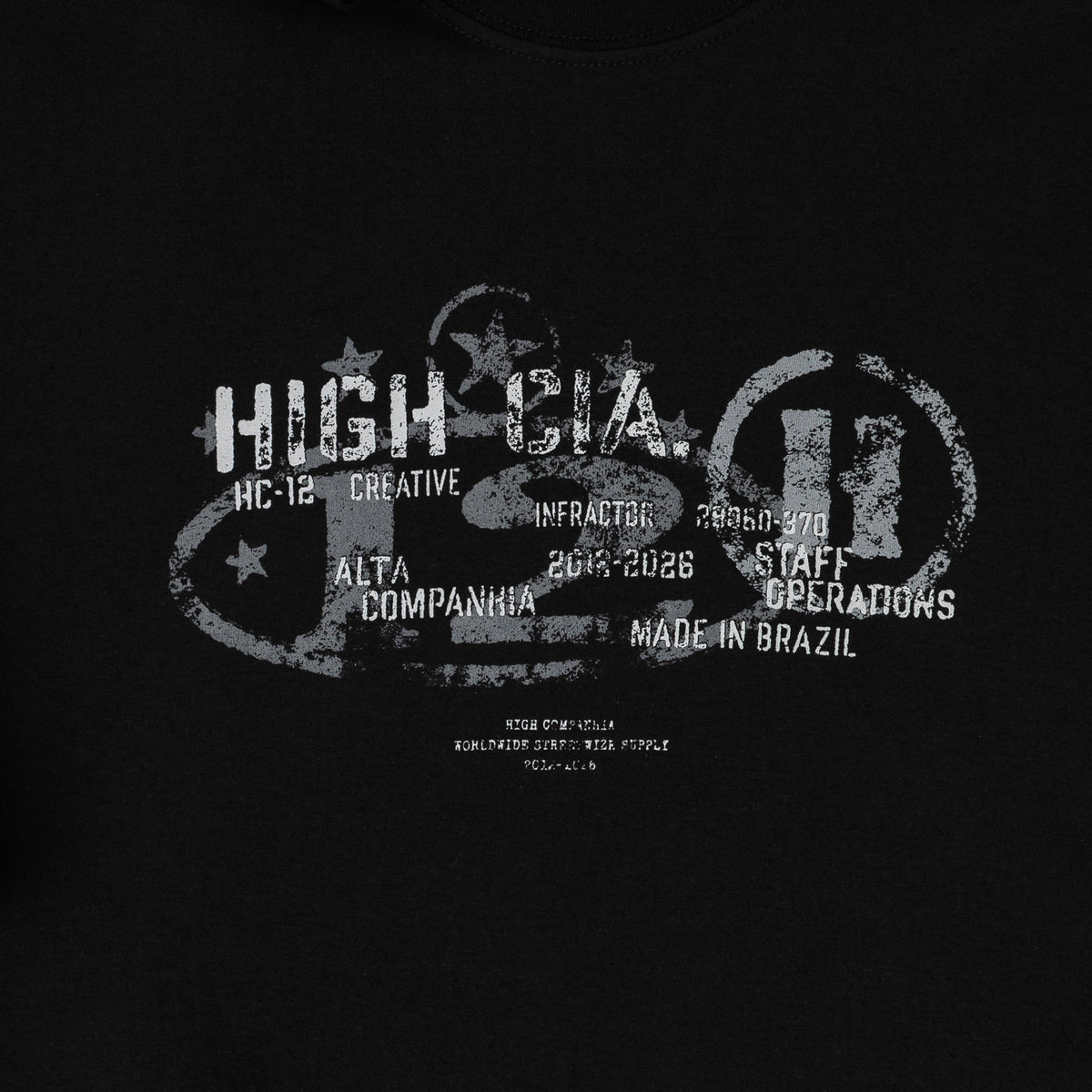 Camiseta Selo Preta