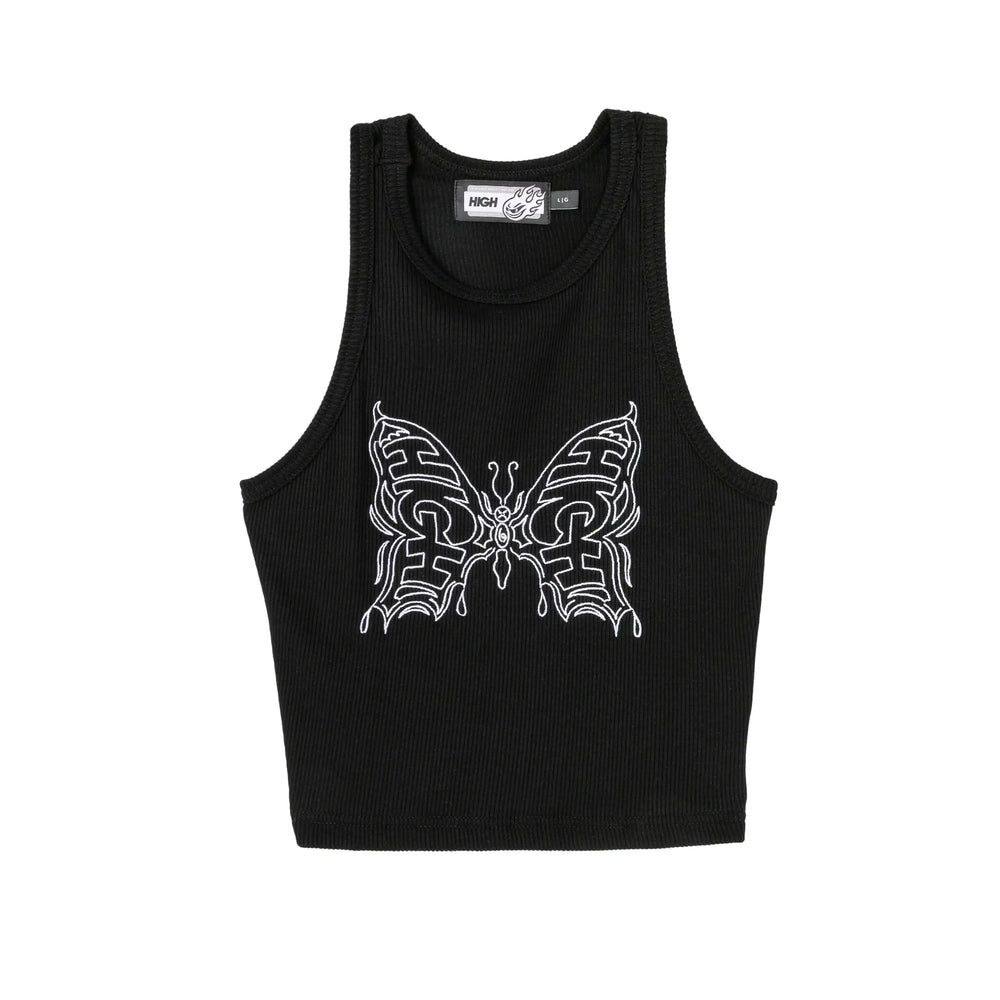 Tank Top Butterfly Black