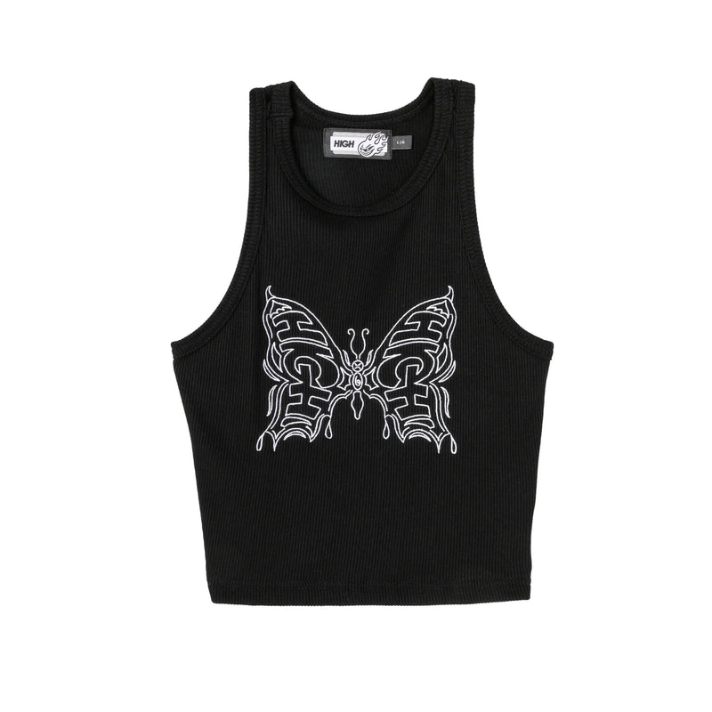 Tank Top Butterfly Black