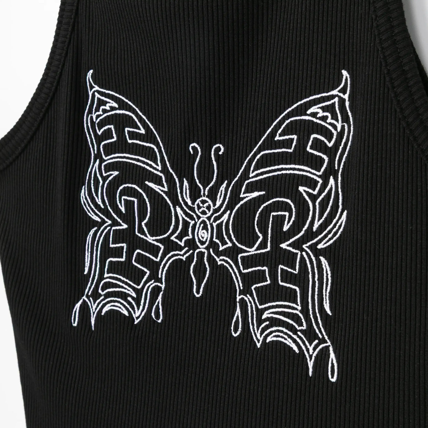 Tank Top Butterfly Black