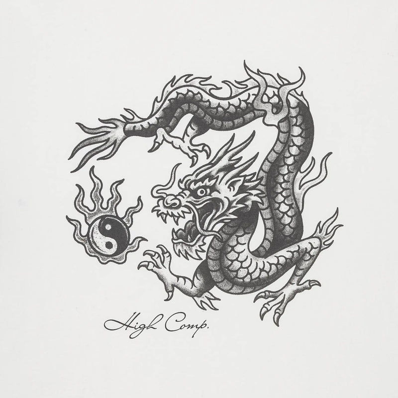 Tee Fire Dragon White
