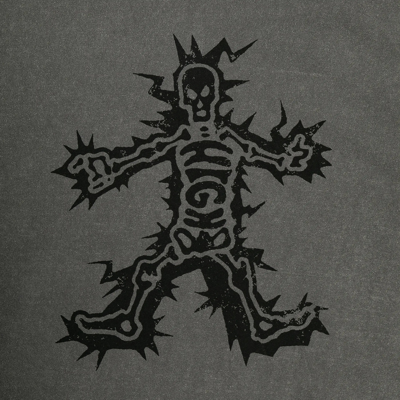 Tee Skull Washed Black
