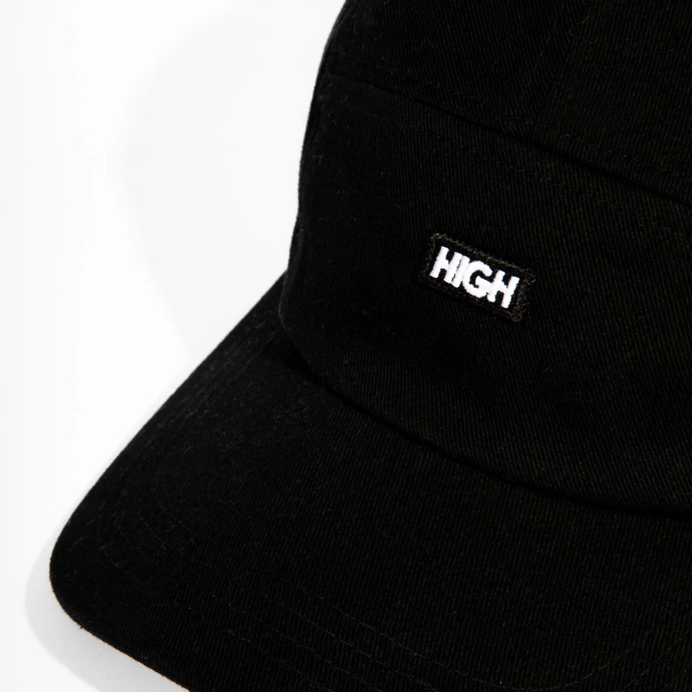 Twill 5 Panel Patch Black