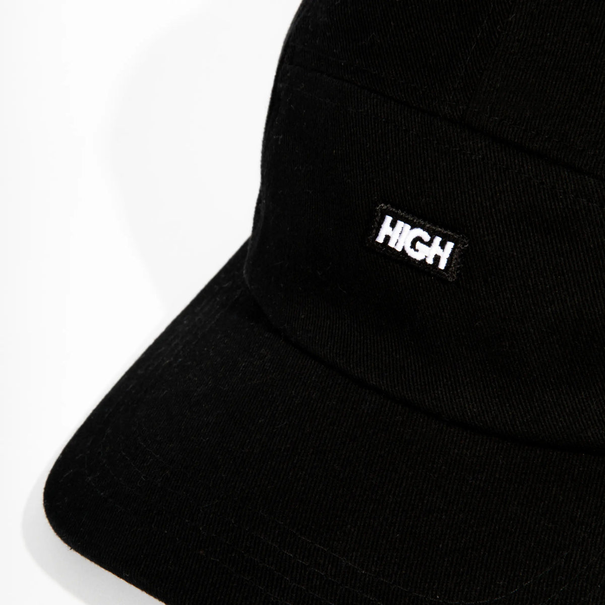 Twill 5 Panel Patch Black
