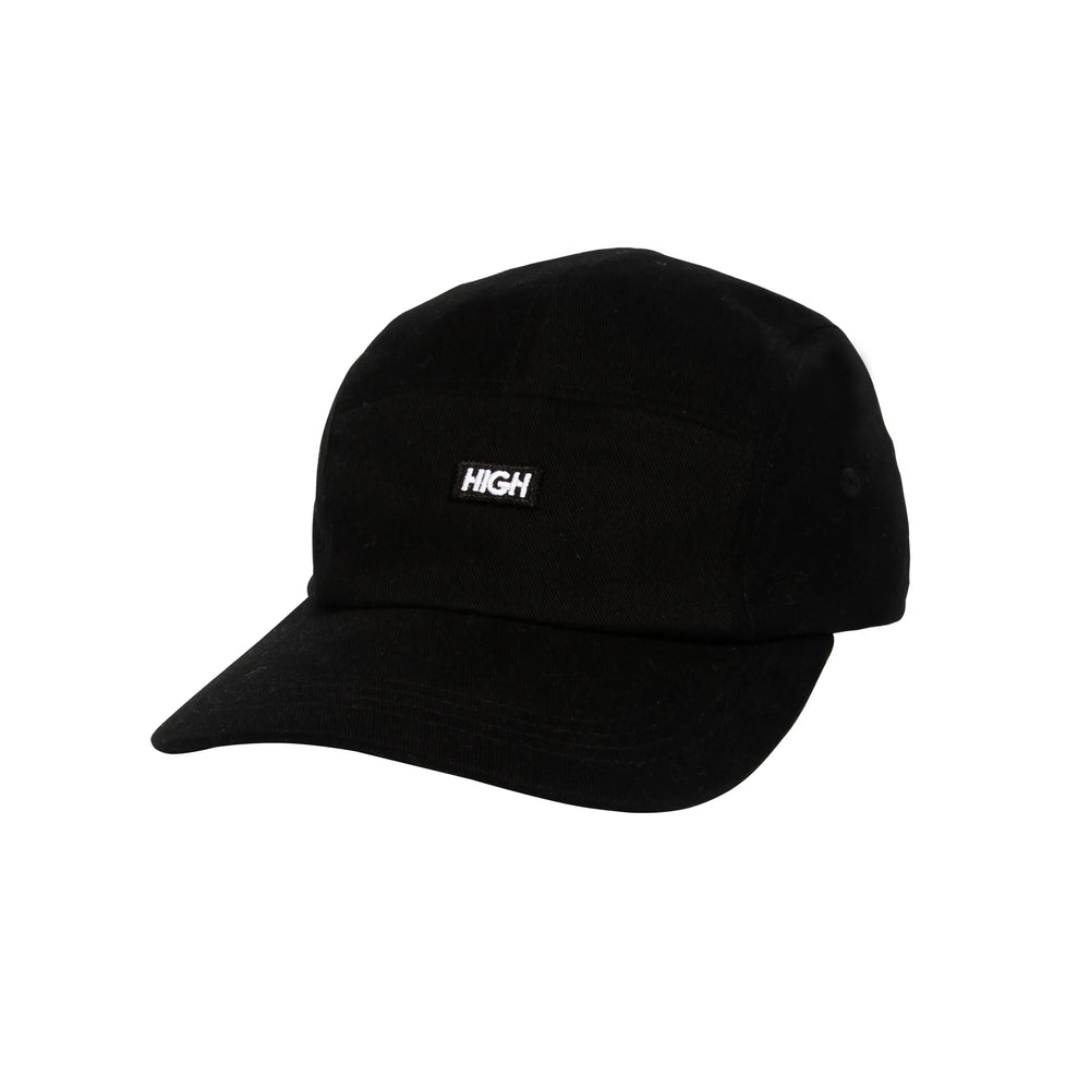 Twill 5 Panel Patch Black
