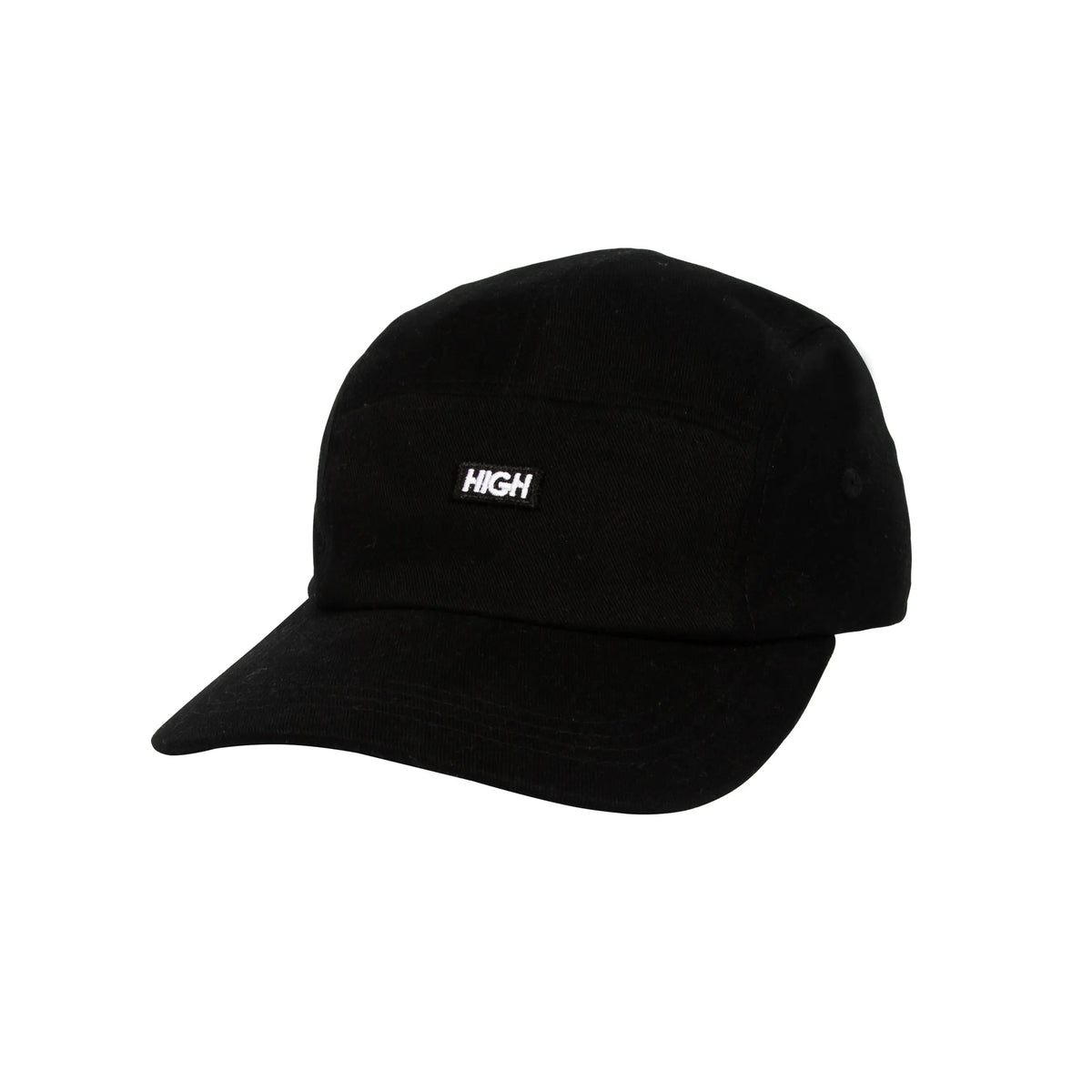 Twill 5 Panel Patch Black
