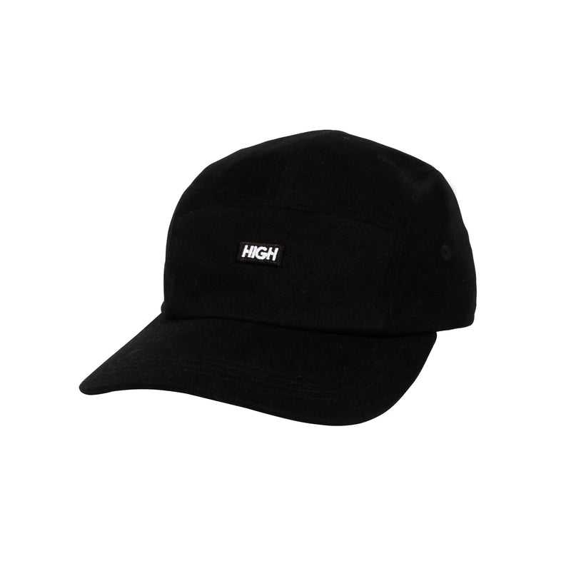 Twill 5 Panel Patch Black