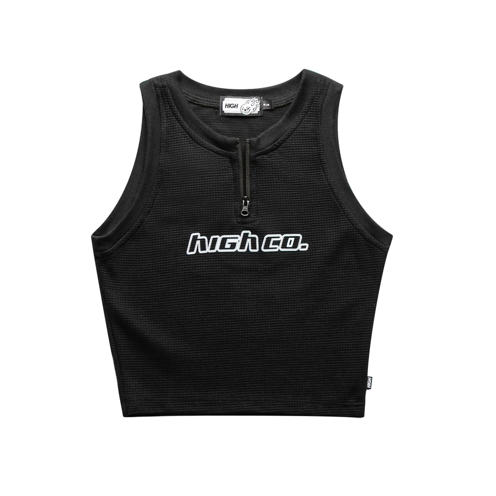 Zipped Cropped Downtown Black