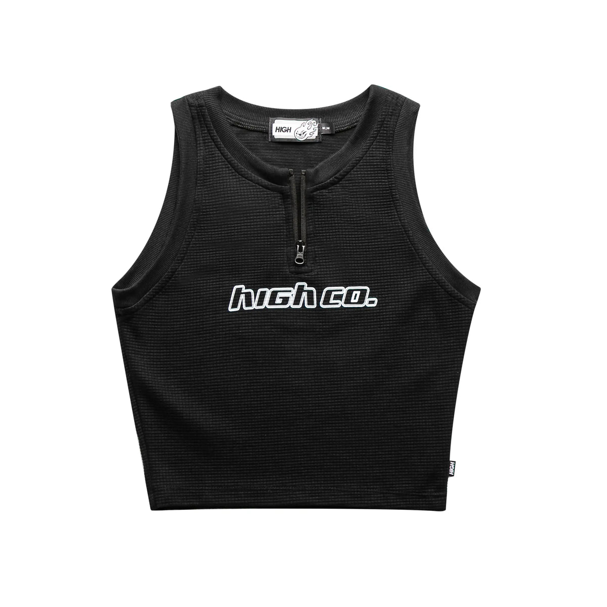 Zipped Cropped Downtown Black