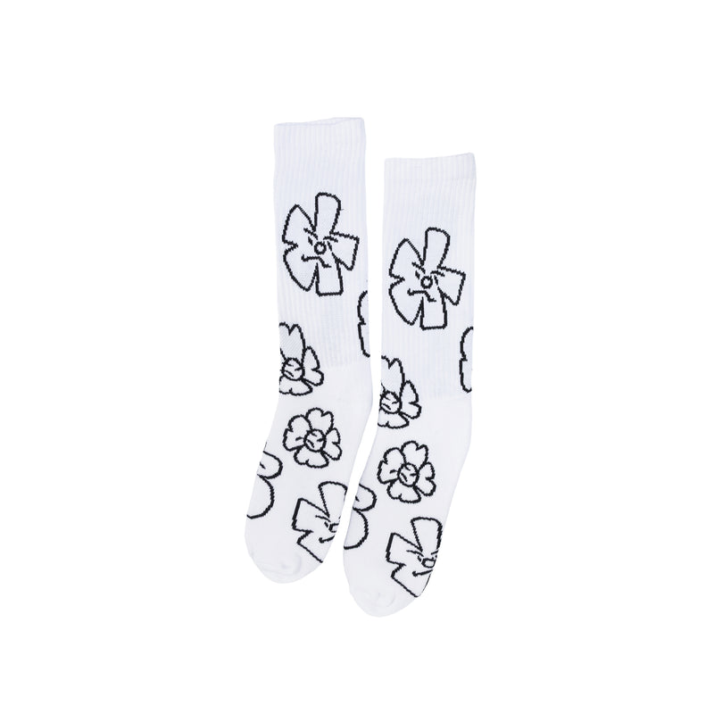 Bloom Long Socks White