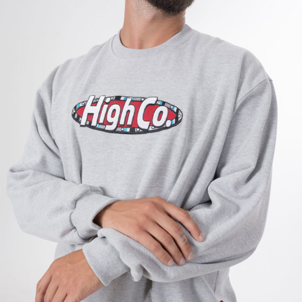 Crewneck Tooled Heather Grey - Image 4