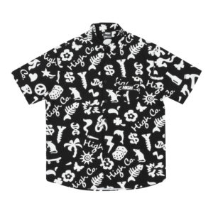 Button Shirt Overall Black
