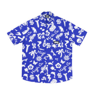 Button Shirt Overall Blue