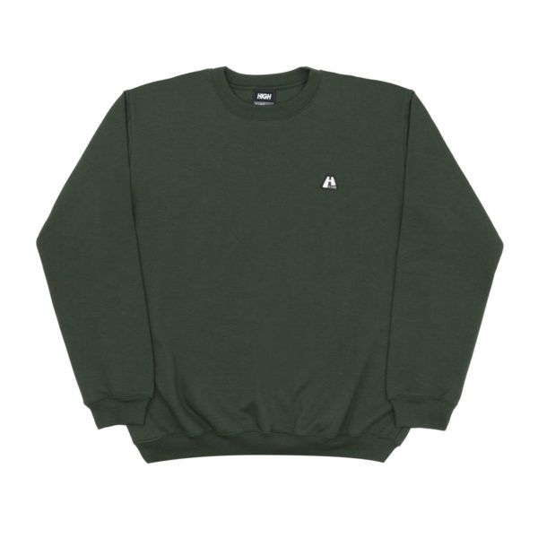 Crewneck Logo Line Night Green