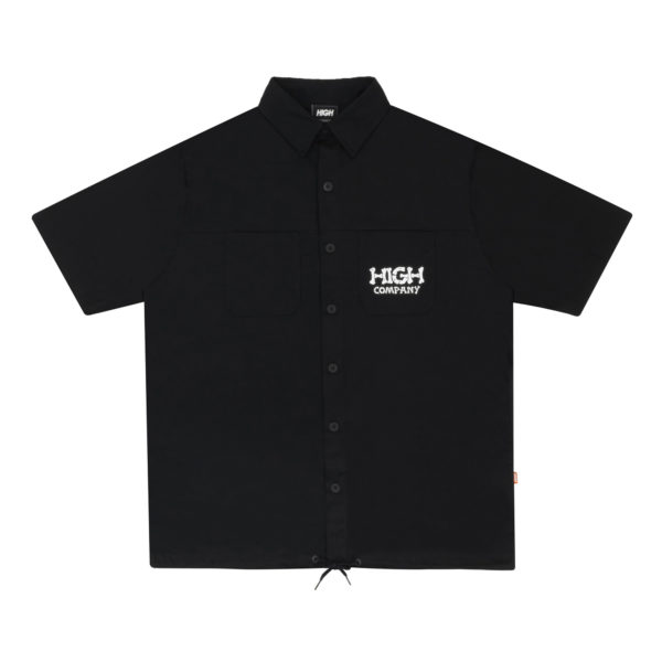 Button Shirt Bones Black