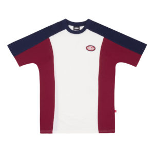 Raglan Tee Tricolore White/Blue
