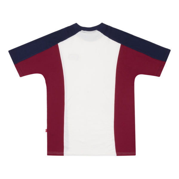 Raglan Tee Tricolore White/Blue - Image 2