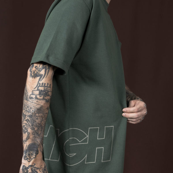 Work Tee Outline Logo Night Green - Imagem 5