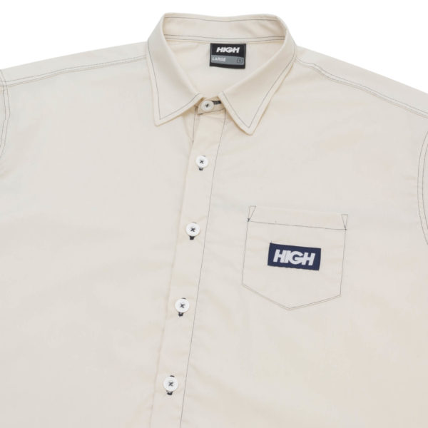 Colored Button Shirt Beige - Imagem 3