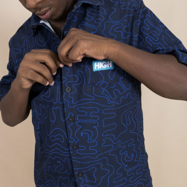 Button Shirt Mountains Navy - Imagem 4
